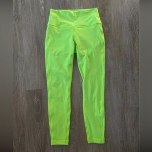 Neon yellow Wunder Under leggings